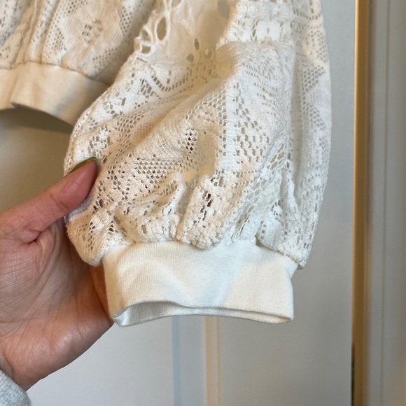 Anthropologie Pilcro cut work bubble sleeve blouse - Picture 11 of 11